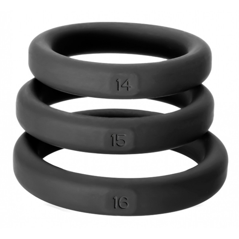 Lot de 3 cockrings Xact-Fit S-M