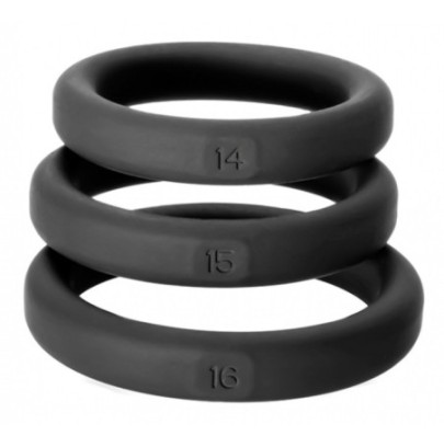 Lot de 3 cockrings Xact-Fit S-M- Cockrings Flexibles en stock sur Fun et plaisirs