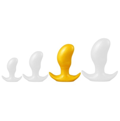 Plug Bean L 15 x 6.5cm Jaune- Plugs M/L - Largeur + de 3 cm en stock sur Fun et plaisirs