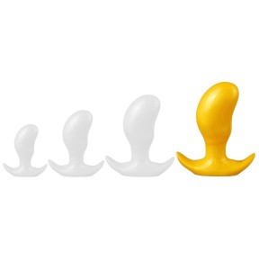 Plug Bean XL 18 x 7.5cm Jaune- Plugs M/L - Largeur + de 3 cm en stock sur Fun et plaisirs