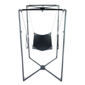 Kit Sling Cuir Carré Noir Armature Noire- Playroom Donjon en stock sur Fun et plaisirs