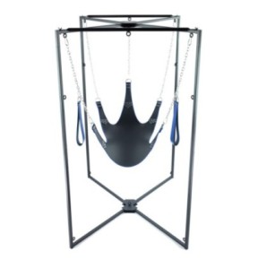 Kit Sling Cuir 5 Points Noir-Bleu Armature Noire- Playroom Donjon en stock sur Fun et plaisirs