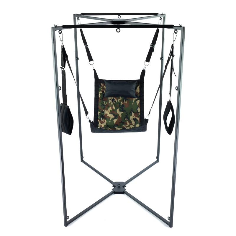 Kit Sling Tissu Carré Camouflage Armature Noire