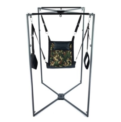 Kit Sling Tissu Carré Camouflage Armature Noire - Playroom Donjon en stock sur Fun et plaisirs