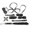 Coffret Bondage SM Obedience 10 Pièces Noir