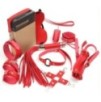 Coffret Bondage SM OBEDIENCE 10 Pièces Rouge