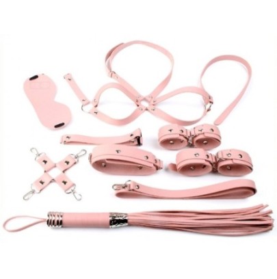 Coffret Bondage SM Obedience 10 Pièces Rose- Kit SM en stock sur Fun et plaisirs