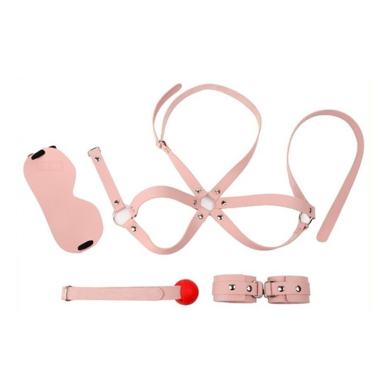 Kit d'Initiation BDSM Obedience 4 Pièces Rose