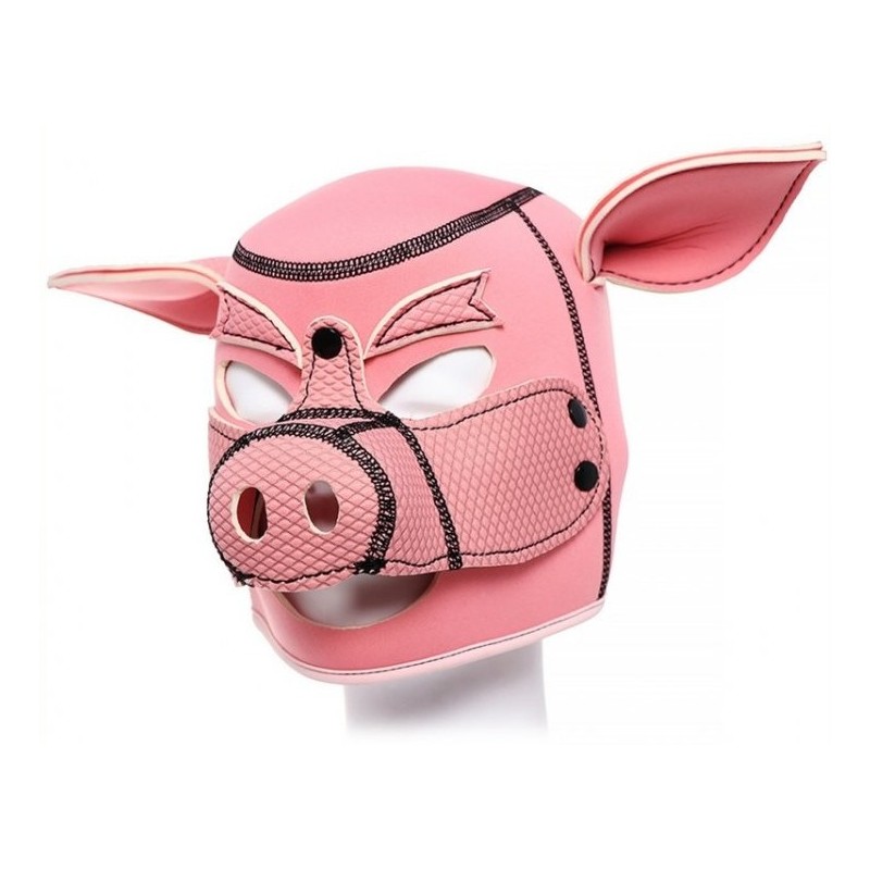 Cagoule Tête de cochon Pig Hood Rose