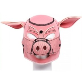 Cagoule Tête de cochon Pig Hood Rose