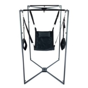 Kit Sling Tissu Carré Noir Armature Noire- Playroom Donjon en stock sur Fun et plaisirs