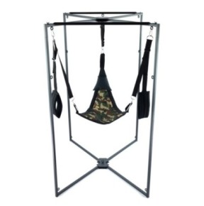 Kit Sling Tissu Triangle Camouflage Armature Noire- Playroom Donjon en stock sur Fun et plaisirs