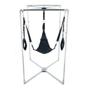 Kit Sling Tissu Triangle Noir Armature Grise- Playroom Donjon en stock sur Fun et plaisirs