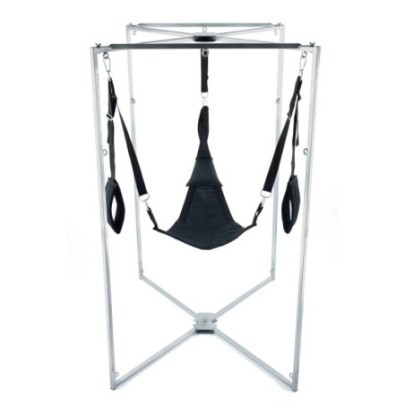 Kit Sling Tissu Triangle Noir Armature Grise- Playroom Donjon en stock sur Fun et plaisirs