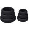 Lot de 6 cockrings Silicone Hyperion Noir