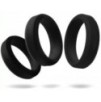 Lot de 6 cockrings Silicone Hyperion Noir