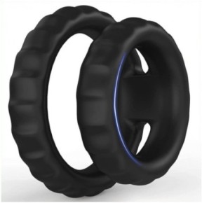 Double Cockring Duo- Cockrings Flexibles en stock sur Fun et plaisirs