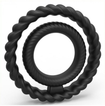 Double Cockring Dual Ring- Cockrings Flexibles en stock sur Fun et plaisirs