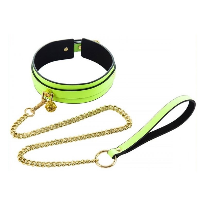 Collier-laisse phosphorescent Luminous Vert