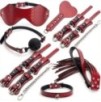 Kit BDSM 7 Pièces Caïman Rouge