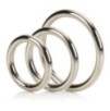 Lot de 3 cockrings en métal Silver Ring 32 à 50mm