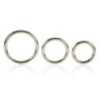 Lot de 3 cockrings en métal Silver Ring 32 à 50mm