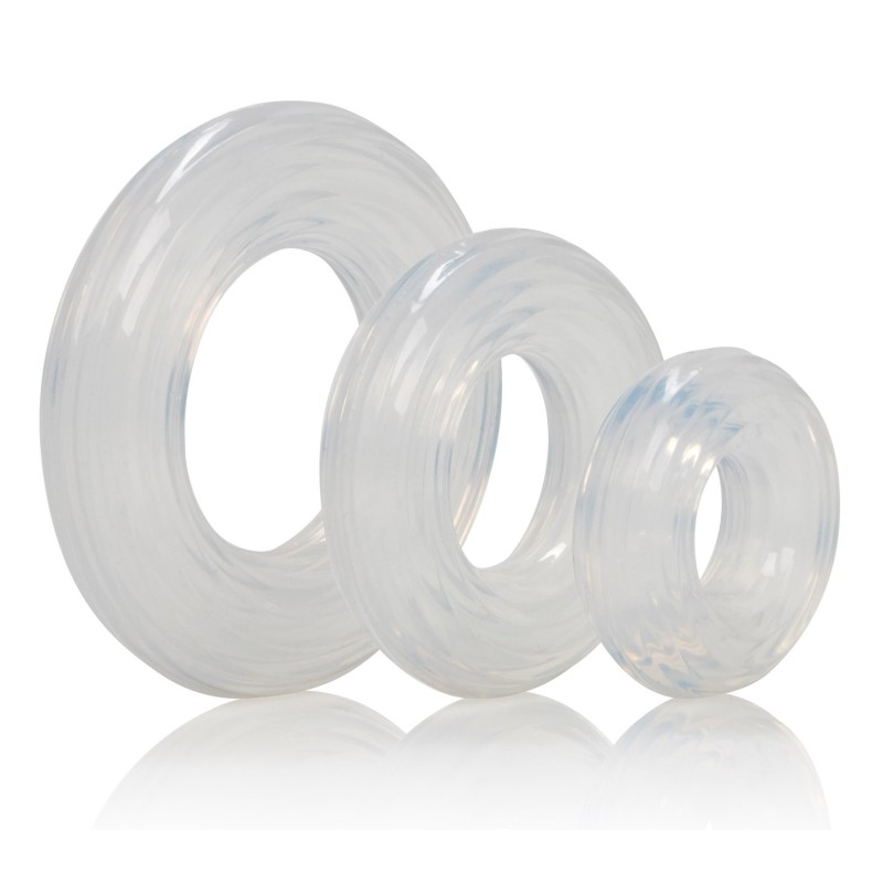 Lot de 3 cockrings Ring Set Transparents