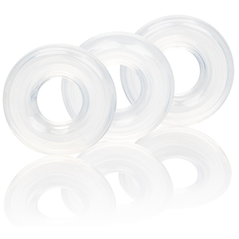 Lot de 3 cockrings souples Stacker 20mm