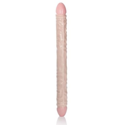 Double gode Ivory Duo Veined XL 45 x 4cm- Godes Doubles en stock sur Fun et plaisirs