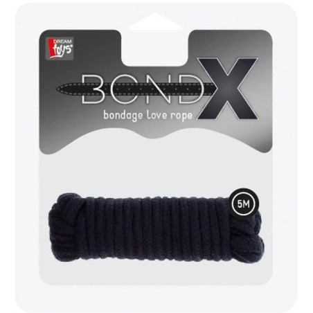 Corde Bondage Fine 5m Noir