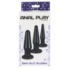 Lot de 3 plugs Best Butt Noirs