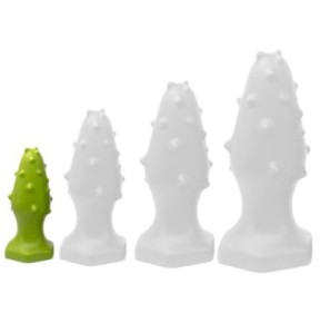 Plug silicone Monster Spike S 8 x 3.5cm Vert- Godes insolites en stock sur Fun et plaisirs