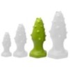 Plug silicone Monster Spike L 14 x 5.5cm Vert