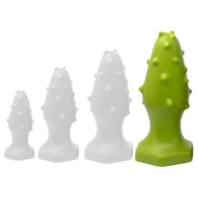 Plug silicone Monster Spike XL 16 x 6.5cm Vert- Godes insolites en stock sur Fun et plaisirs