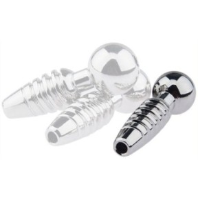 Plug pénis percé Screw 2.5cm - Diamètre 8mm