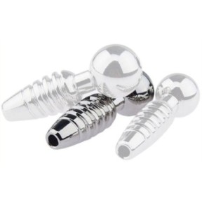 Plug pénis percé Screw M 2.5cm - Diamètre 9mm