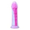 Gode silicone Meryl 18 x 5cm Blanc-Rose