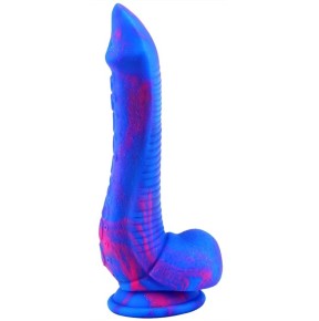 Gode silicone Inkipus 18 x 5.5cm Bleu-Rose- Godes insolites en stock sur Fun et plaisirs