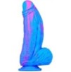 Gode Silicone Fat Dick 18 x 6.5cm Bleu-Rose