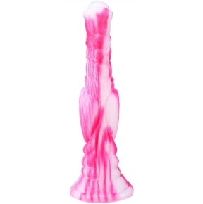 Gode Dog Long 26 x 6cm Blanc-Rose- GODE COULEUR & GIRLY en stock sur Fun et plaisirs