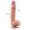 Gode réaliste King Size Strong Nature Cock 22 x 5.7cm