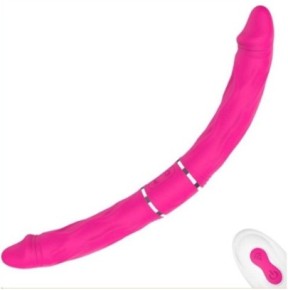 Double Gode Vibrant Pyrios Rose 35 x 3.5cm- Godes Doubles en stock sur Fun et plaisirs