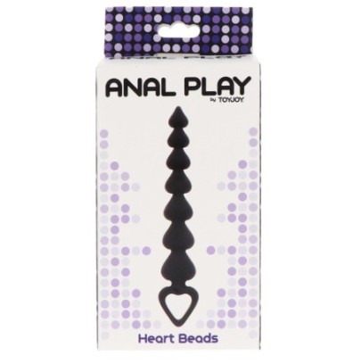 Chapelet anal Heart Beads 18 x 3.4cm