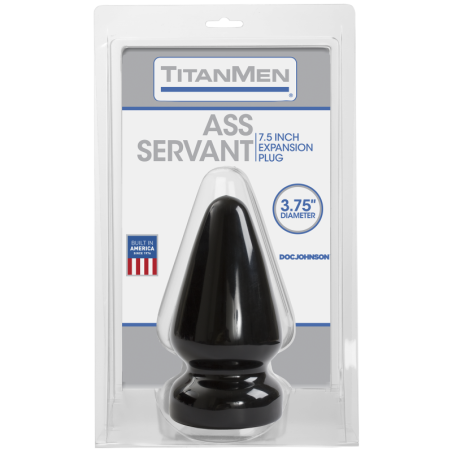 Butt Plug Servant 15 x 9.5 cm Noir