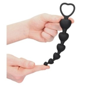 Chapelet silicone Anal Heart 15 x 3.2cm- Chapelets en stock sur Fun et plaisirs