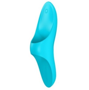 Stimulateur polyvalent Teaser Finger Satisfyer Turquoise- 100% Clitoris en stock sur Fun et plaisirs