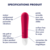 Stimulateur de clitoris Ultra Power Bullet 1 Satisfyer Rouge