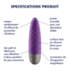 Stimulateur de clitoris Ultra Power Bullet 5 Satisfyer Violet