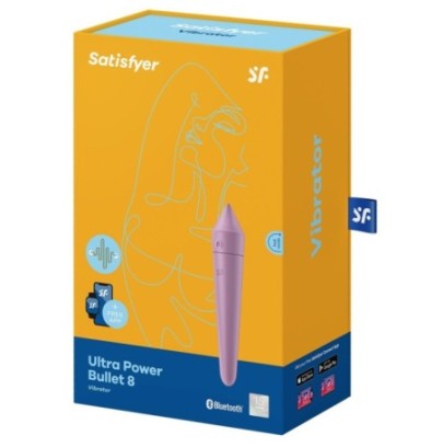 Stimulateur de clitoris Ultra Power Bullet 8 Satisfyer Lilas