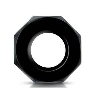 Cockring souple Polygon Noir- Cockrings Flexibles en stock sur Fun et plaisirs